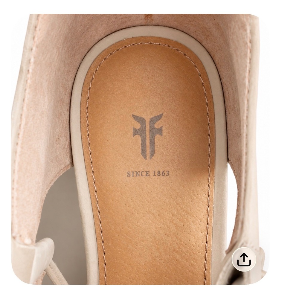Frye Women Beige Suede Lace Up Espadrille Wedge Sandals Tan Size 8 - Picture 5 of 5
